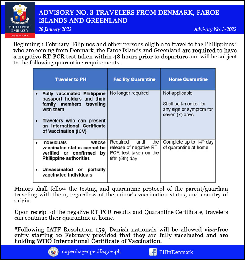 Advisory No 3 Travelers from Yellow Listed Countrie01s