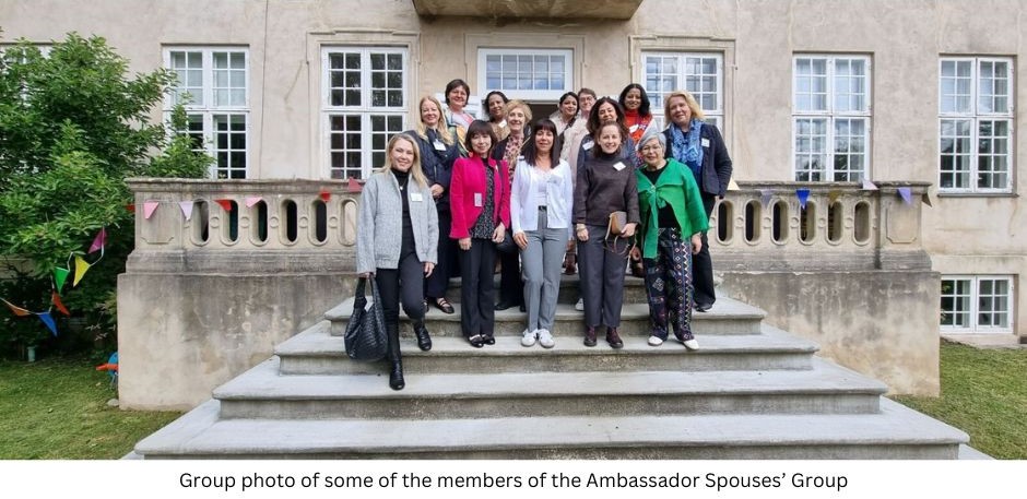 Group photo of some of the members of the Ambassador Spouses Group